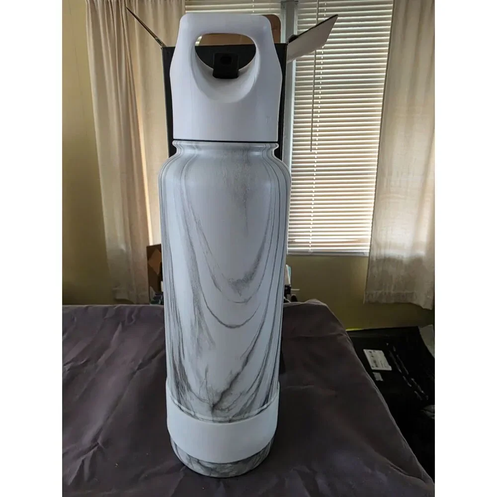 Coldest 40oz Carrara Marble Sports Water Bottle Discontinued Series